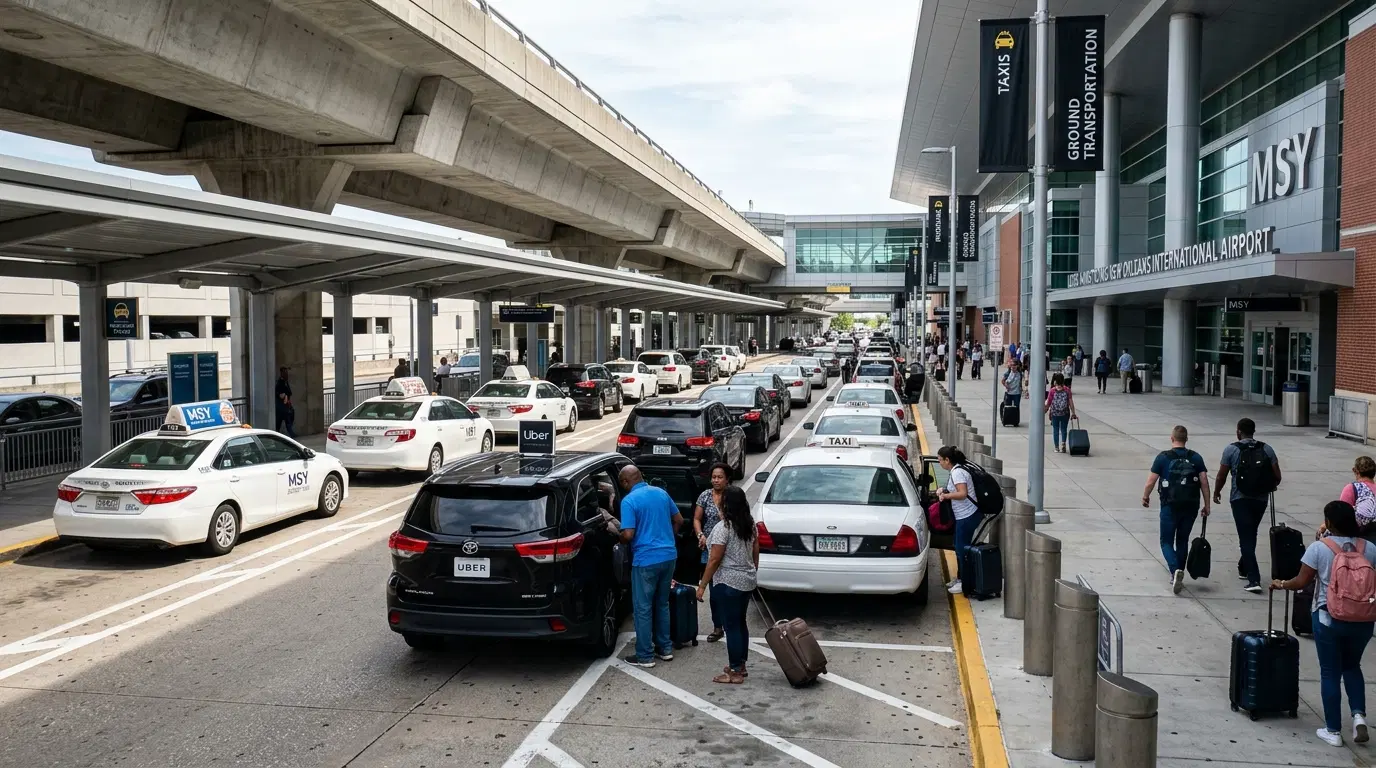 Traslado del aeropuerto de Nueva Orleans al Barrio Francés