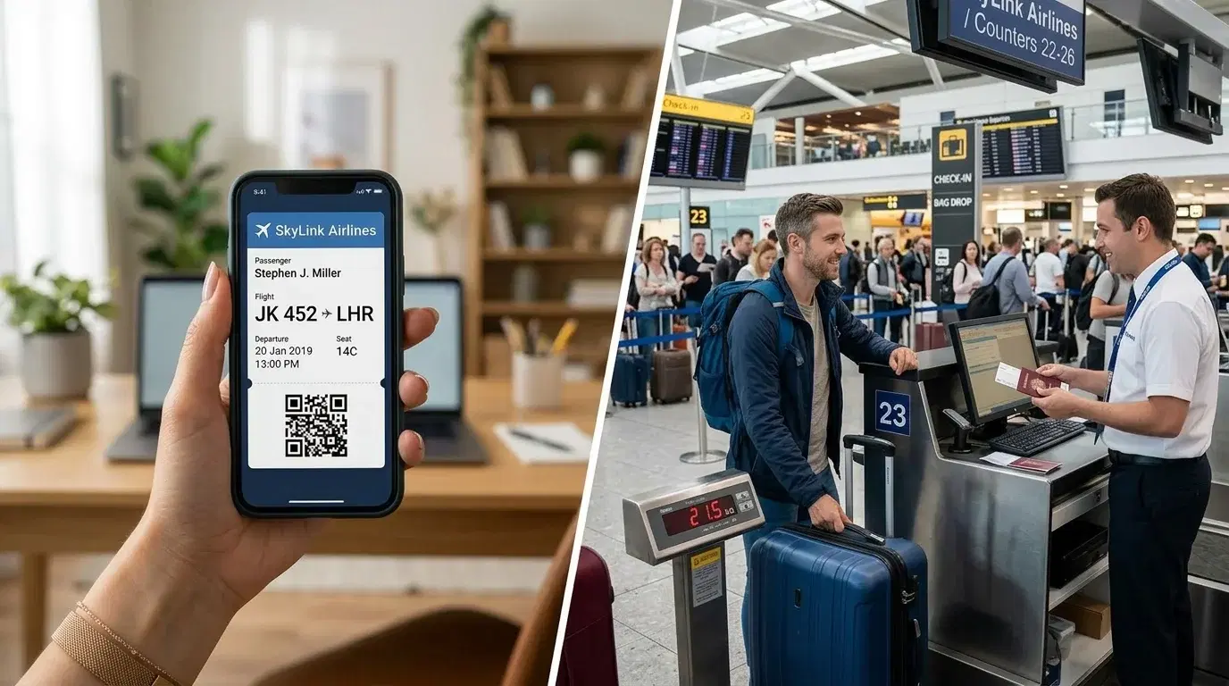 Check-in online o en el aeropuerto: ¿cuál elegir?