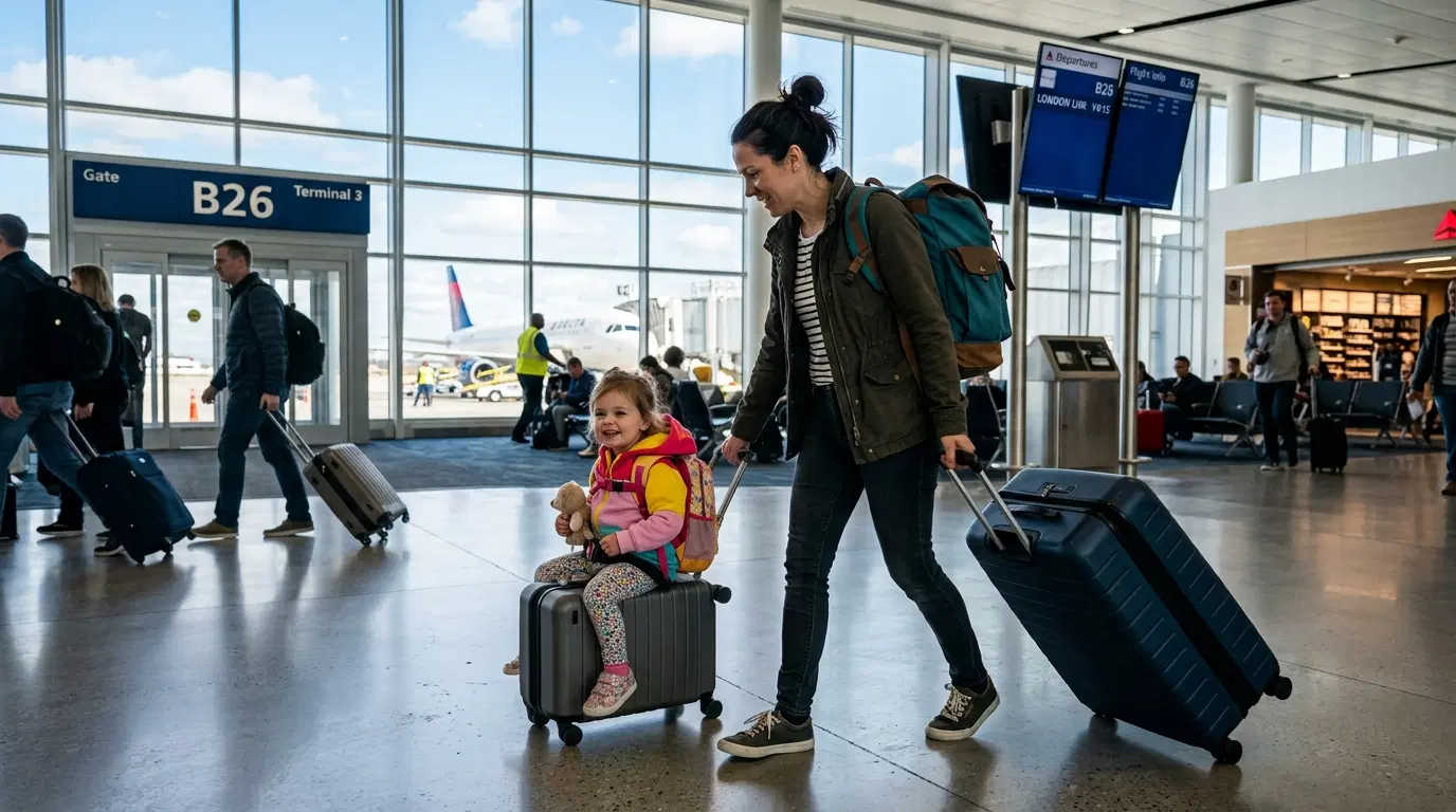 Viajar sola con niños: consejos para madres