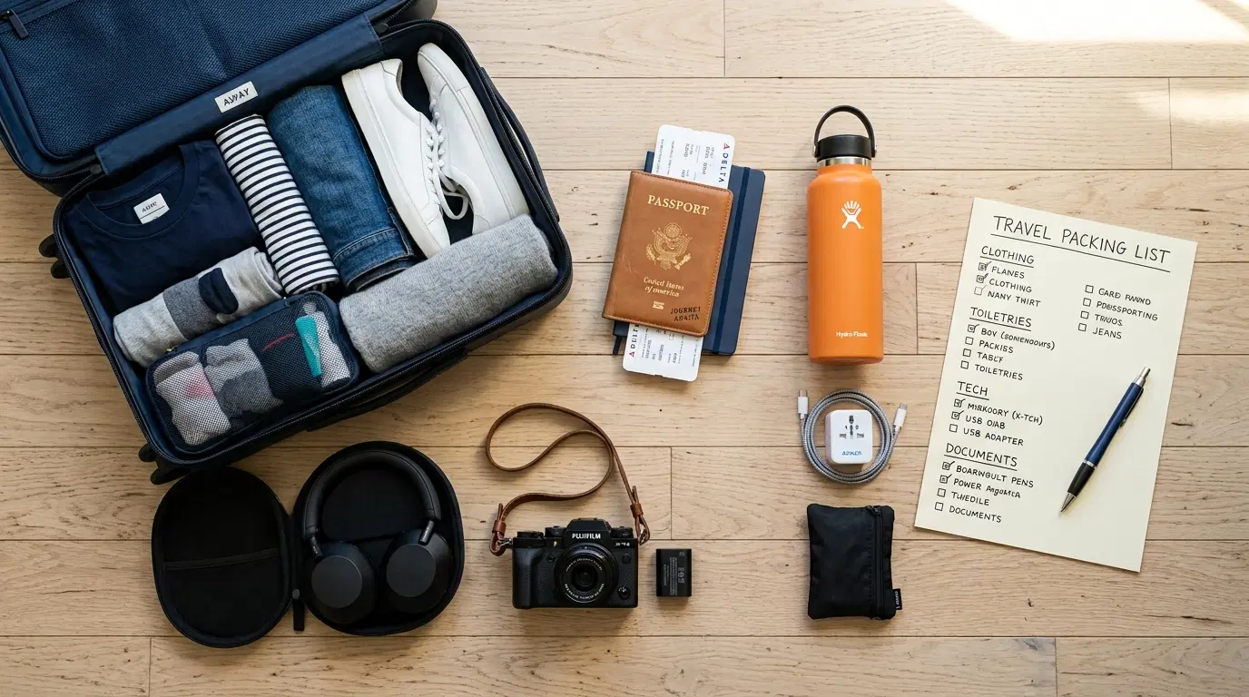 Valise voyage à l’étranger : la checklist essentielle