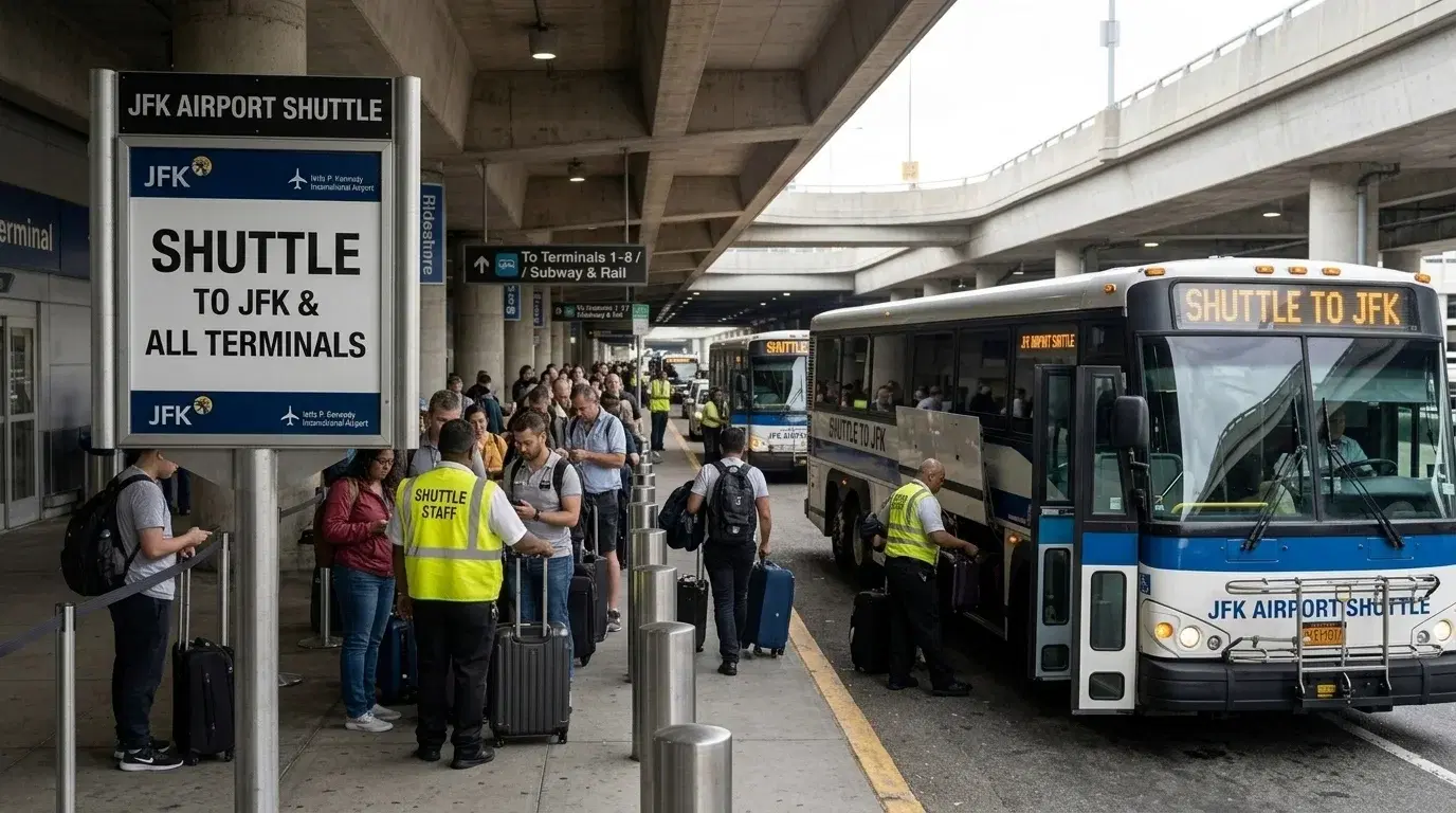 Transfer para o aeroporto JFK: ônibus, compartilhado ou privativo