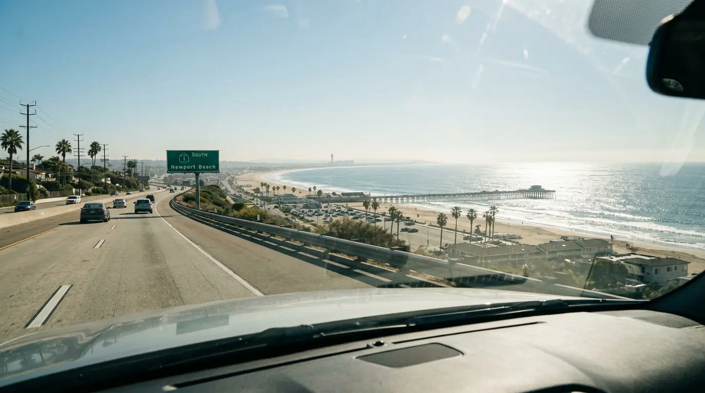 Aéroport LAX vers Newport Beach : distance, durée et moyens de transport