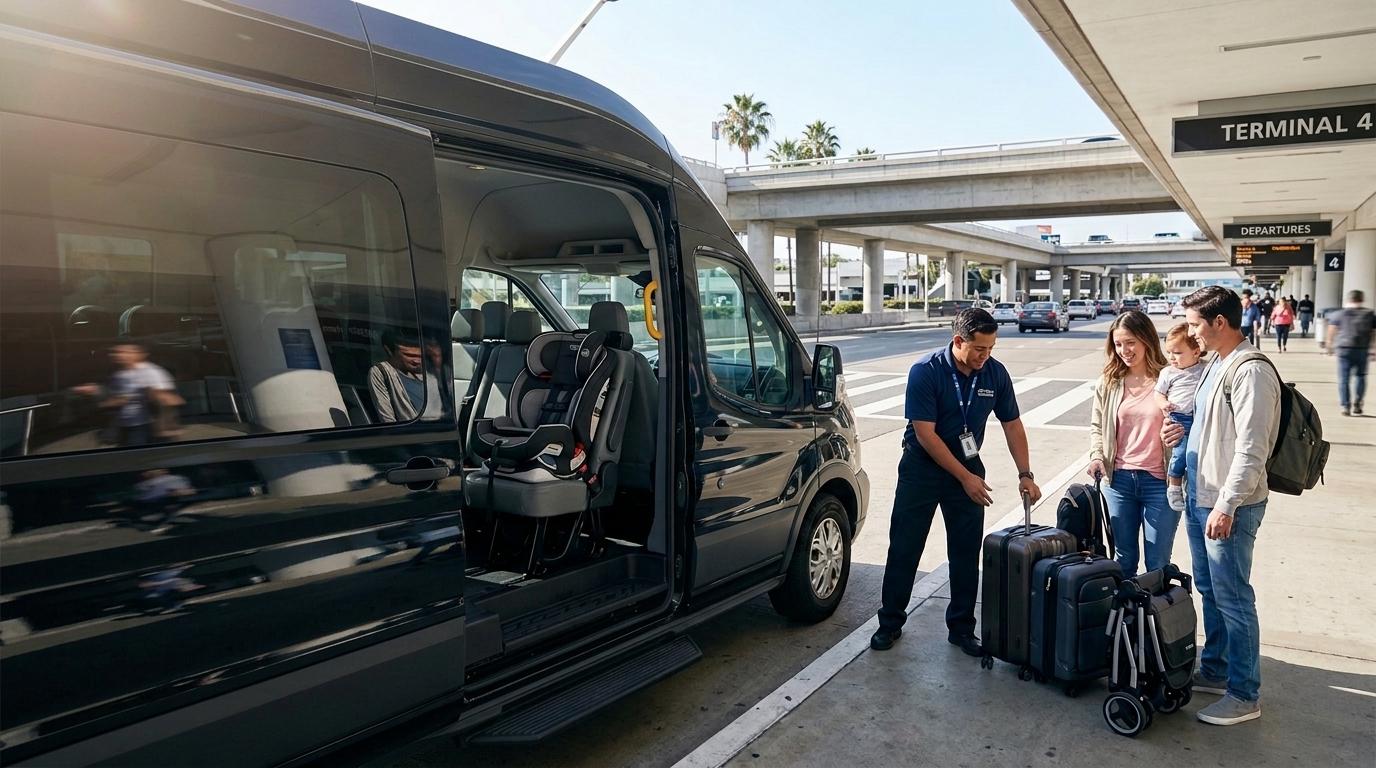 LAX Airport Shuttle With Car Seat: Options for Families With Kids