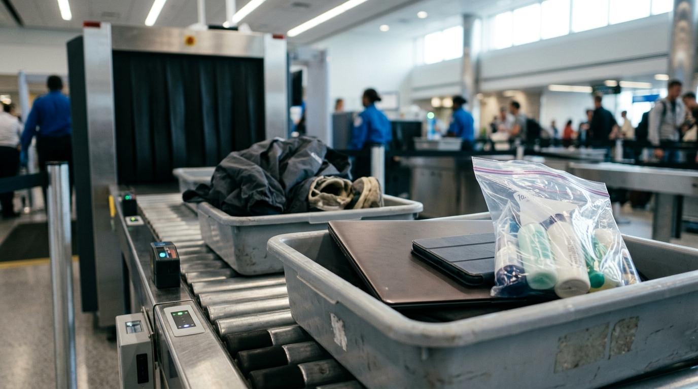 O que acontece na segurança do aeroporto? Guia passo a passo