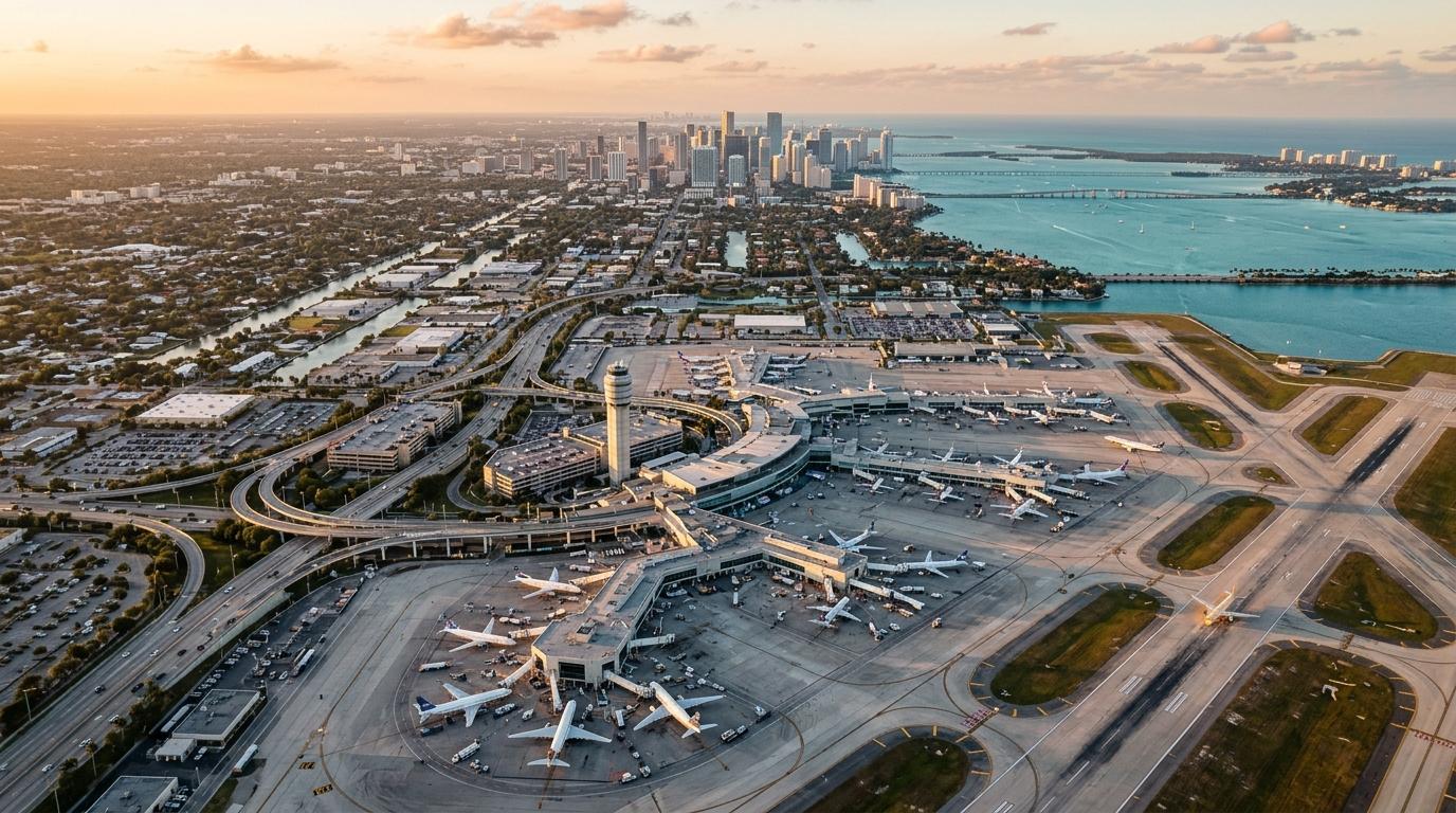Aéroport le Plus Proche de Miami et PortMiami, MIA ou FLL