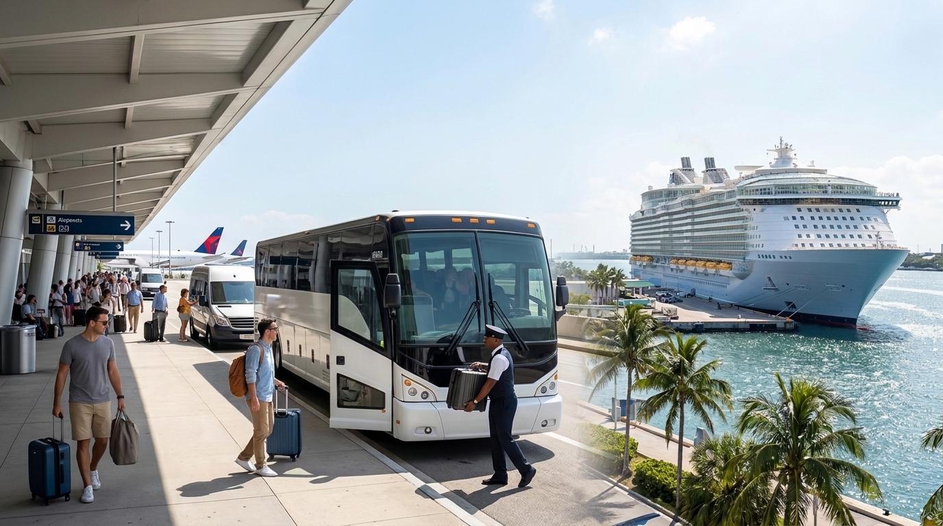 Reservar un traslado del aeropuerto al puerto de cruceros: qué debes saber antes del viaje