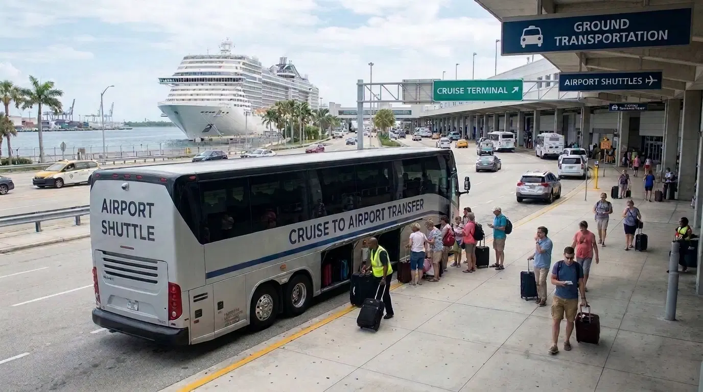 Transporte para cruceros desde el aeropuerto: cómo planificarlo según tu horario